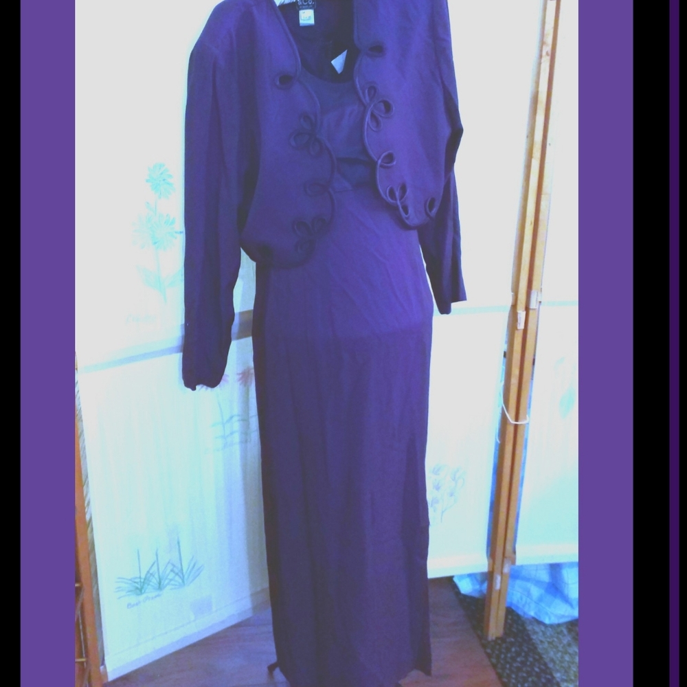 Formal with Bolero Jacket size 16,  DJ &Co. - Picture 2 of 4
